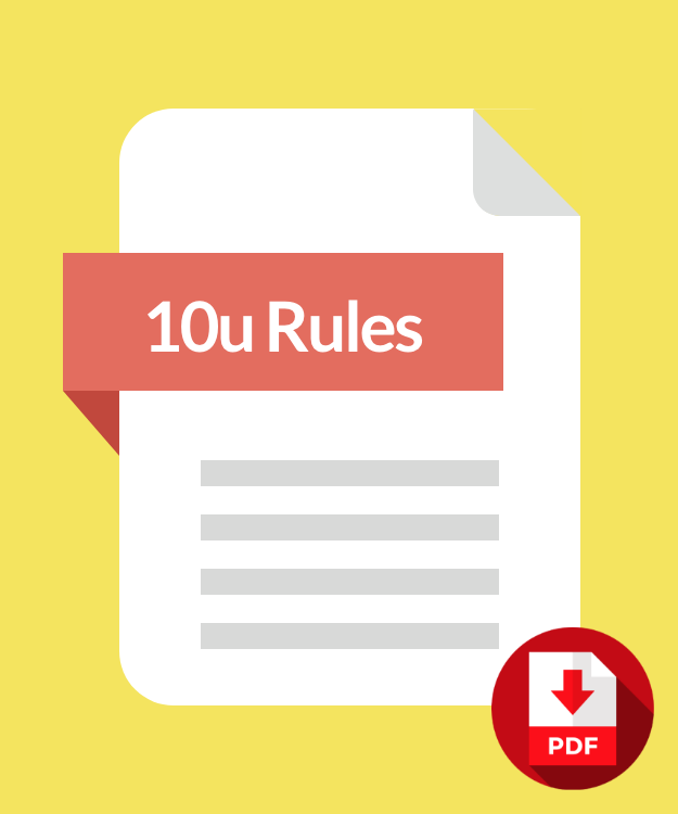 10u Rules